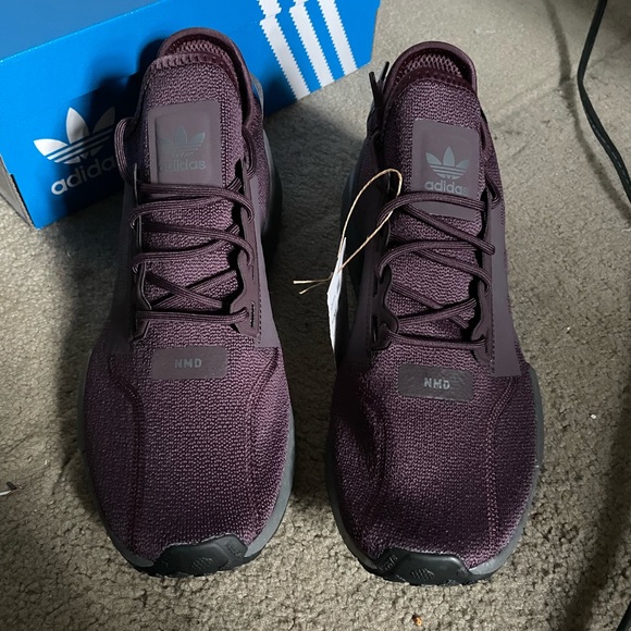 adidas nmd r1 v2 shadow maroon mens shoes NEW 100% AUTHENTIC - Picture 2 of 11